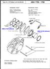 Rebuilt GIRLING brake caliper. (3.8kg)